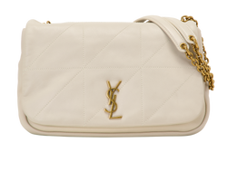 Small Jamie 4.3 Flap, Leather, Cream, 763475,DB, 3*